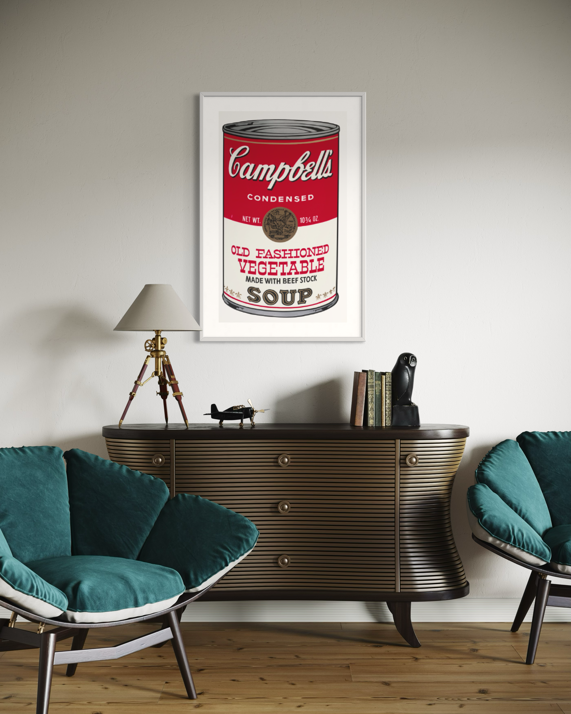 AW - Campbell's soup can old fashioned vegetable - 1