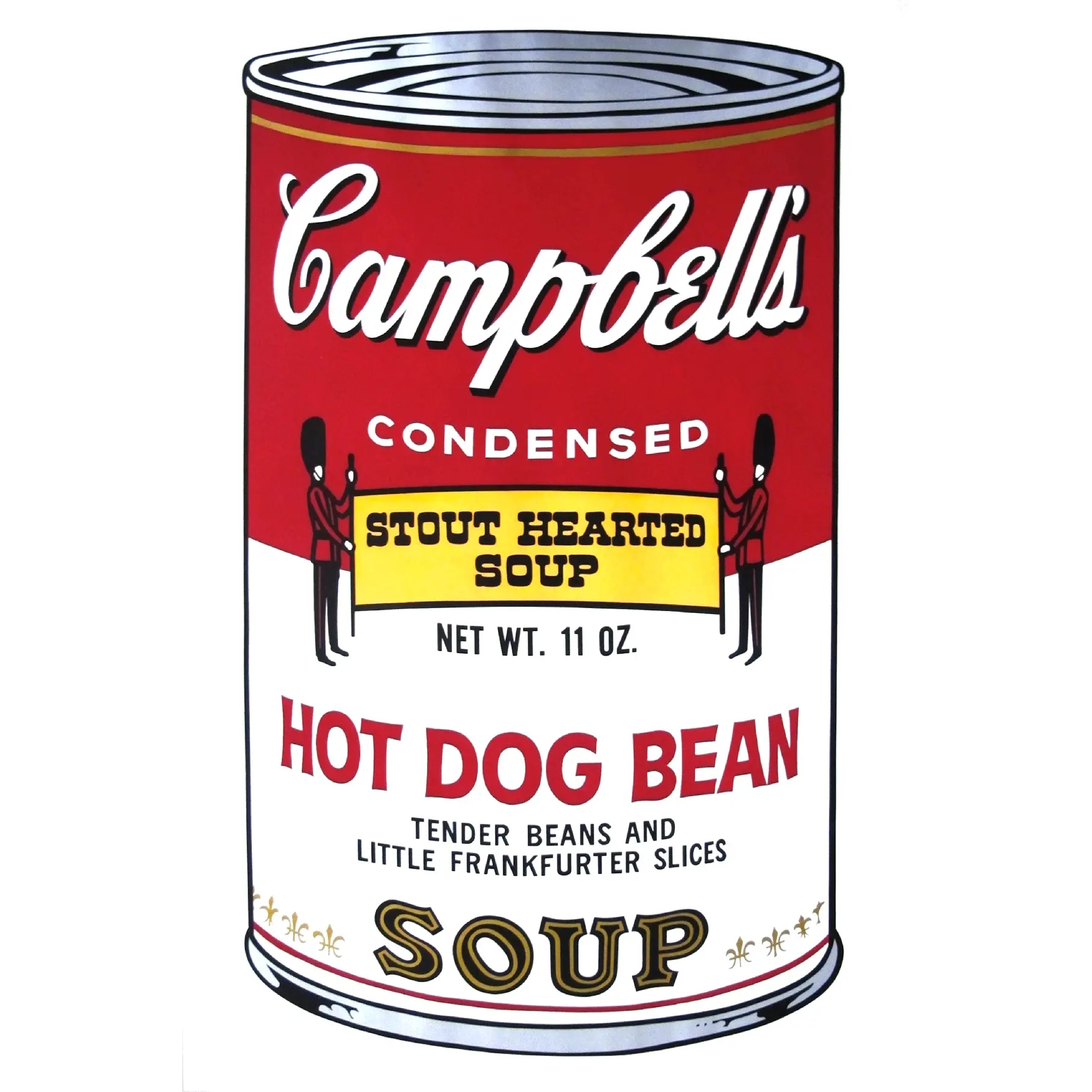 Campbell's Soup Can, Hot Dog Bean Soup FS. II.47
