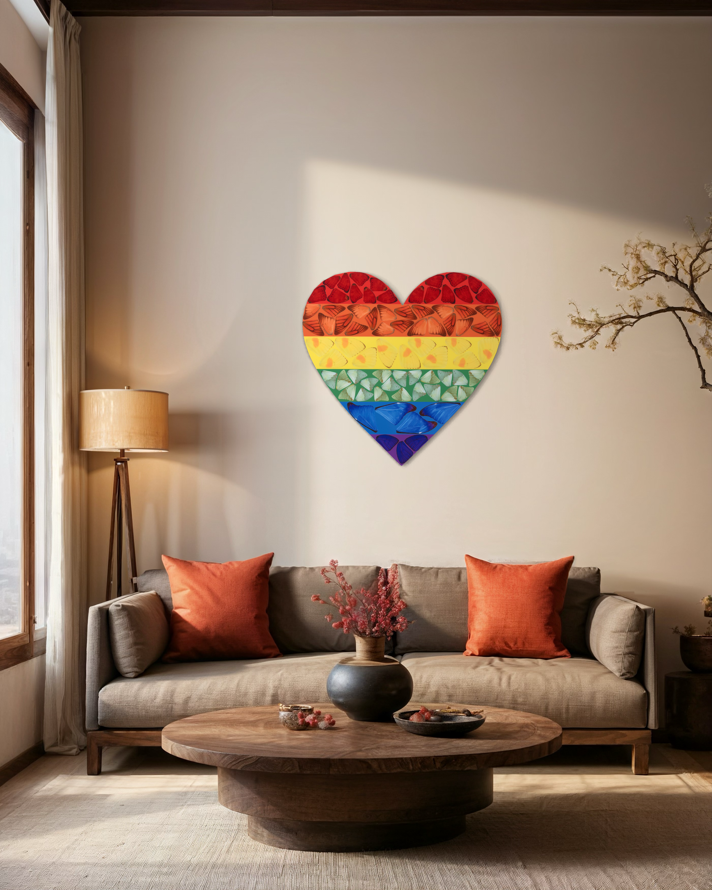 DH - H7-3 Rainbow Butterfly Heart 3