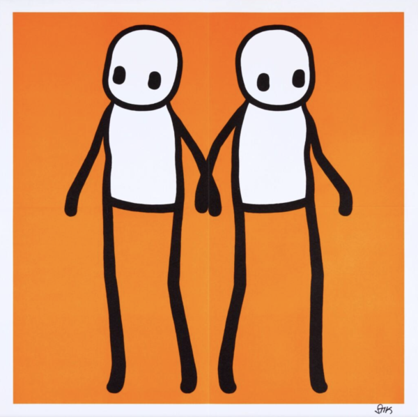 Holding Hands (Orange)