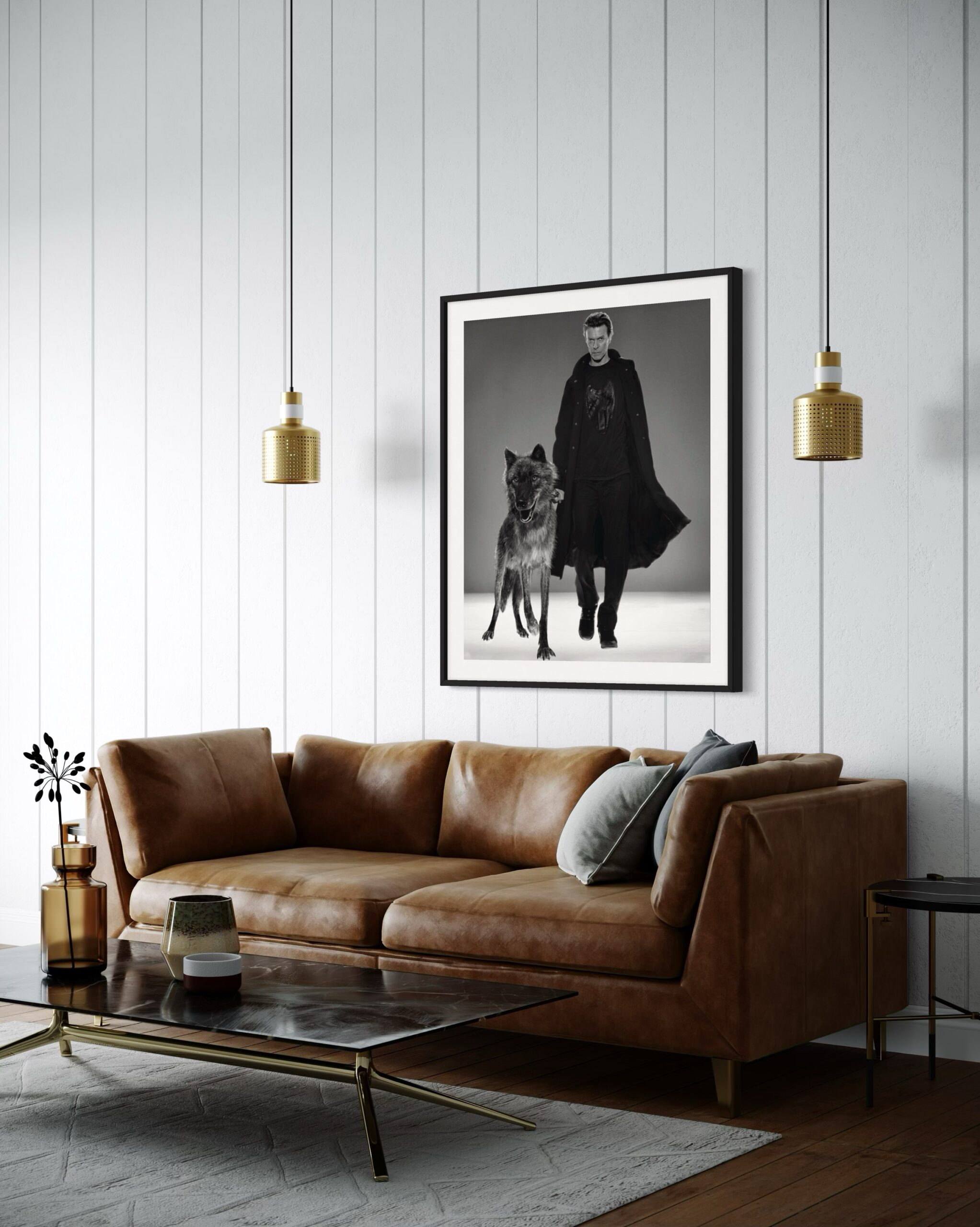 MK - David Bowie Natural Villains (B & W) - Medium - 3