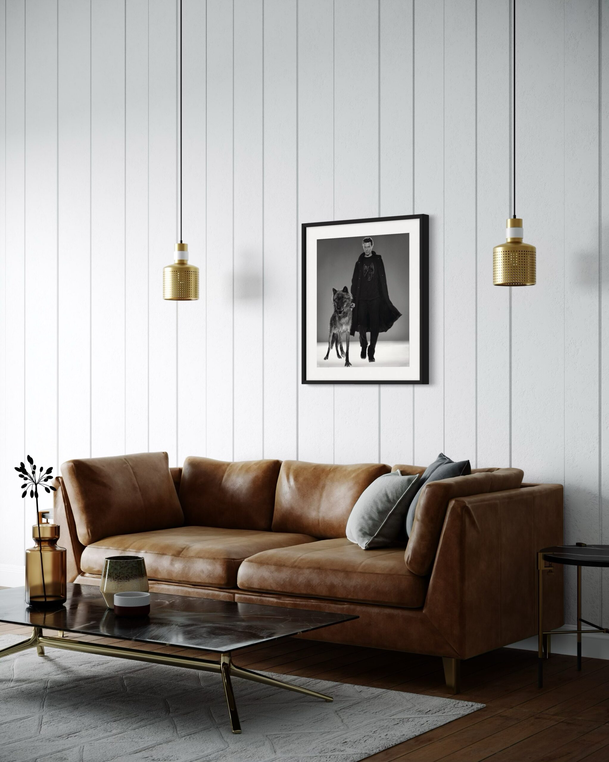 MK - David Bowie Natural Villains (B & W) - Small - 2