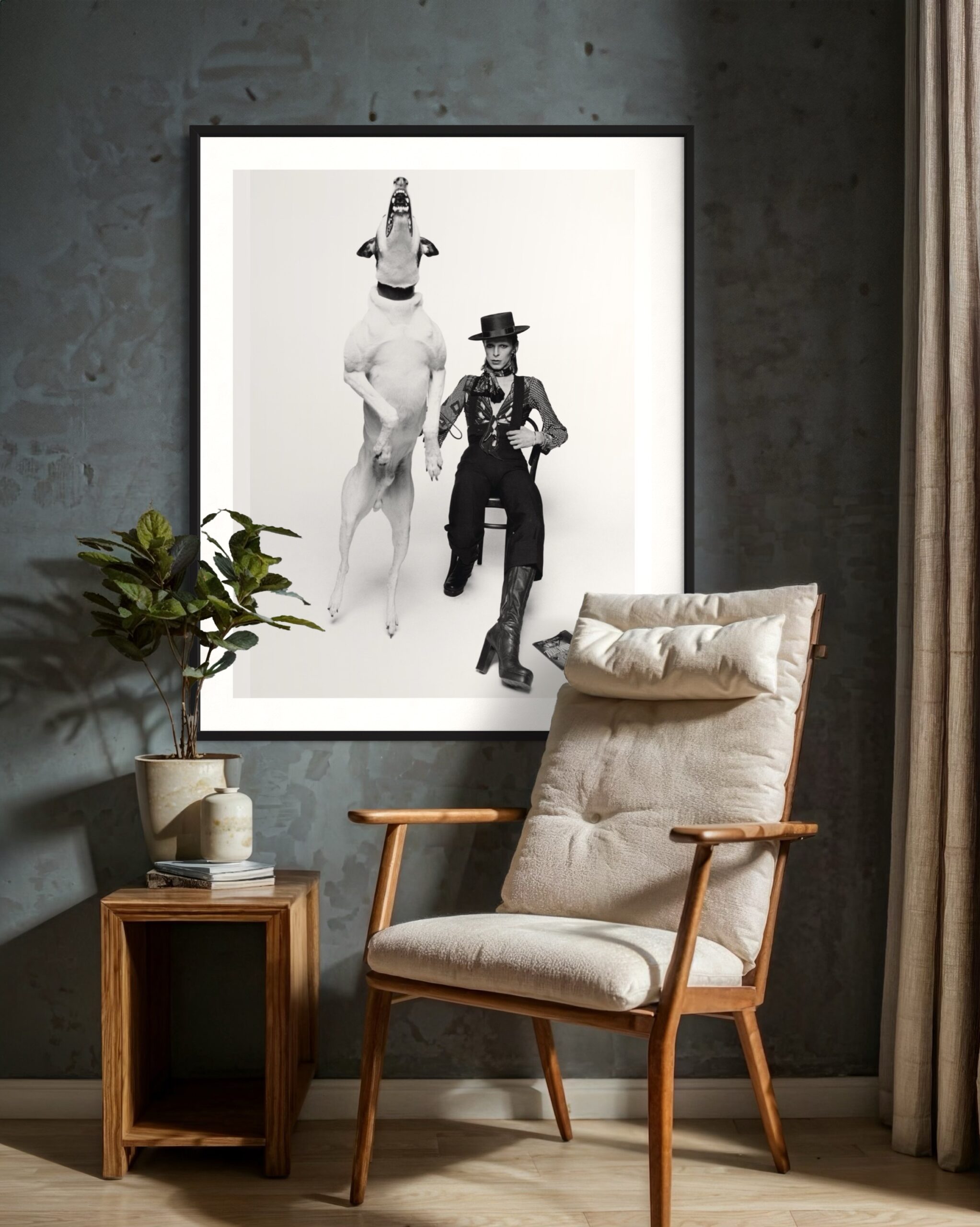 TO - David Bowie with Jumping Dog 1 - Medium- 3